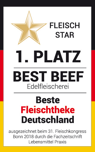 Best Beef Edelfleischerei 1. Platz - Beste Fleischtheke Deutschland