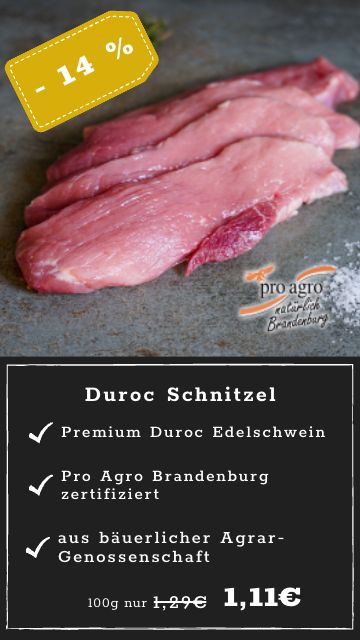Duroc Schnitzel PV 1,11